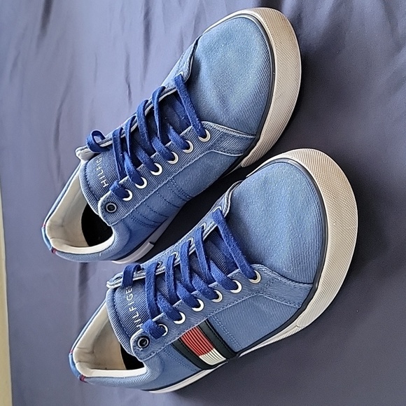 Tommy Hilfiger Blue Canvas Sneaker TMREVEL - Picture 1 of 7